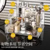 Caja de Almacenamiento para Cosméticos Escritorio Tocador Encimera Acrílico Transparente Escalonado Multicapa Productos para el Cuidado de la Piel Organizador de Perfumes