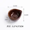 Plato creativo para condimentos con forma de cerámica, plato para condimentos del hogar, reposa palillos, plato multiusos para condimentos con forma de hoja, plato para vinagre y aceite