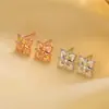 Pendientes de Plata de Ley 925 con Aguja Cruzada para Mujer 2025 Nuevo Estilo Caliente Pendientes Sencillos Brillantes de Luz de Estrella