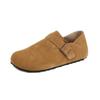 Edición de Piel de Vaca ~ Z315 Huidong Yixinda Sin Cordones Paquete Completo Hebilla en el Talón Zapatos de Una Sola Pieza Perezosos Cabeza Grande Zapatos Burken