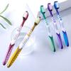 Cepillo de dientes de cerdas medias-duras duradero para adultos y familia de alta calidad de lujo hospitalario para manchas dentales empaque independiente una generación de cabello