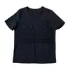 Camiseta de manga corta con cuello redondo, estilo T-shirt de dos piezas falsas, con tirantes de encaje hueco delicado, atmosférica, suave y amigable con la piel H070505