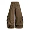 Jeans de mezclilla lavada retro americano, unisex, nueva colección primavera/otoño, corte holgado, casual, pierna ancha, efecto adelgazante, pantalones largos negros