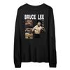 Bruce Lee Retrô Kung Fu Nunchaku Jeet Kune Kune Do Boxe Retrô Clássico Americano de Rua Camiseta Masculina de Manga Longa