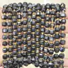 6mm 8mm Pedra Natural Cristal Ágata Canto Chanfrado Quadrado DIY Pulseira Colar Acessórios de Joias Produtos Semi-Acabados Atacado