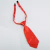 Moda Color Sólido Corbata Pequeña Sin Corbata Corta Doble Capa Corbata Profesional para Niña Estilo Universitario Negro Decoración de Ropa Dulce
