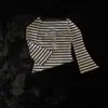 Camiseta Sexy Estética High Street Hip-Hop Estilo Gótico Chica Picante Hombros Descubiertos Cruz Strass Casual Personalidad Top Ceñidor de Cintura