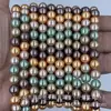 Perlas Redondas Shijia de Color Mixto de Alta Calidad, Cuentas Sueltas para Pulsera, Collar, Accesorios de Joyería, Cuentas Semi-Terminadas al por Mayor