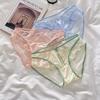 Ropa Interior Dulce de Encaje Estilo Japonés para Niña Sexy Deseo Puro Malla Bien Portada con Volantes Contraste Transpirable Calzones de Cintura Media