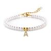 Pulsera de Perlas Simple Nicho de Alta Gama Temperamento Dulce Niñas Pulsera de Letras Personalizada Venta al por Mayor Joyería de Mano Celebridad de Internet