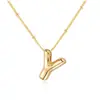Amazon Xiyin colgante regordete moda europea y americana cadena de clavícula simple globo de cumpleaños collar de letra brillante