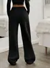 Suministrados directamente de la fábrica de origen, pantalones rectos de tiro alto para otoño e invierno, forrados de felpa y engrosados, pantalones casuales adelgazantes, versátiles y cálidos, disponibles para dropshipping