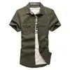 Camisa para Hombre 2026 Ropa de Trabajo Casual Militar para Hombre Exterior Manga Corta para Hombre Exportación Ropa para Hombre 801 Transpirable y Resistente al Desgaste