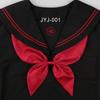 Camisa de Uniforme Estudiantil Estilo Japonés JK Traje de Marinero Accesorios Corbata de Lazo de Pez Dorado Sin Nudo para Mujer