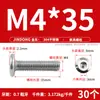 Tornillo Hexagonal de Acero Inoxidable 304 para Muebles, Cabeza Plana Grande, Borde Invertido, Tornillo de Cabeza Redonda, Perno de Borde Invertido
