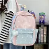 Mochila de Estilo Universitario con Lunares y Bloques de Color para Estudiantes Mujeres, Gran Capacidad, Ligera, Aspecto de Alta Calidad, Mochila Casual 2026