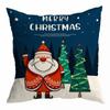 Funda de almohada navideña transfronteriza con dibujos de Papá Noel, fábrica de almohadas para sofá o coche, funda de almohada estampada al por mayor