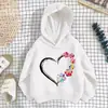 Sudadera con Capucha para Niña 2026 Nueva Estampado de Leopardo Corazón Macarrón Primavera y Otoño