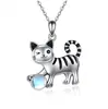 Nuevo Gatito Lindo Creativo Divertido Personalidad Conmemorativo Versátil Regalo de Cumpleaños Colgante Collar de Moda y Sencillo