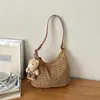 Bolsa de Tecido da Moda Transfronteiriça 2026 Verão Férias na Praia Bolsa de Praia Elegante Tendência Bolsa de Ombro Transversal
