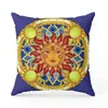 Funda de Almohada Cuadrada Mandala Tótem para Dormitorio Sala de Estar Respaldo de Sofá Funda para Almohada de Siesta (Núcleo No Incluido)