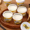 Taza de Yogur Piel de Leche Reutilizable Espesa Cold Brew Yogur Seco Peligro de Asfixia Taza de Pudín de Doble Piel Postre de Helado Horneado