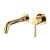 Grifo para lavabo oculto de cobre completo para agua fría y caliente, ingeniería, hotel, montado en la pared, para lavabo, bañera, venta al por mayor de fábrica transfronteriza