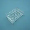 1.5 2 5 7 10 15 50 100ml gradilla para tubos de centrífuga de vidrio orgánico gradilla para tubos de ensayo 8 10 18 24 orificios