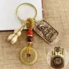 Chaveiro Retangular de Latão Novo Oito Patrono Saint Benmingfo Zodiac Zodiac Um Zumbido