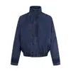 Chaqueta de lona lavada con efecto desgastado y cuello alto para hombre, de moda, punk, patchwork deconstruido, corte holgado, ropa de trabajo, chaqueta con cuello alto para primavera y otoño