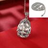 Colgante de elefante de esmalte retro de estilo étnico para mujer, cadena larga para suéter de plata esterlina 925, nuevo colgante versátil 2023