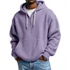 Otoño/Invierno 2025 Nueva Estación Independiente de Amazon Moda Deportiva Tendencia Sudadera con Capucha de Waffle para Hombre