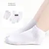 Calcetines Nuevos para Niños, Calcetines Blancos de Algodón Casuales Deportivos para Estudiantes, de Media Pantorrilla, Tallas Mediana y Grande, Listos para la Venta