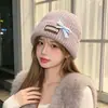 Gorro de punto de mezcla de lana estilo coreano, gorro de invierno cálido que cubre las orejas, suave y cómodo, gorro de punto coreano minimalista y versátil
