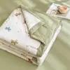 Colcha de Verano de Algodón de Xinjiang Jie Liya con Bordes Ensanchados, Algodón Lavado, Estampado de Dibujos Animados, Algodón Transpirable y Absorbente de Humedad para Aire Acondicionado