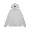 Esenciales de Niebla Letras Estéreo de Silicona para Hombres y Mujeres Sudadera con Capucha de Alta Calle Americana Sudadera Chaqueta Sudadera con Capucha