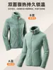Uma Jaqueta de Fleece Similar para Mulheres, Top de Fleece, Cardigan Moletom Grosso de Fleece Coral Reversível para Outono e Inverno
