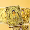 Thangka Táctil Dorado: Lienzo especial para pintar el Thangka de los ocho zorros guardianes de Zaki Lhamo, representando sus vidas pasadas y presentes, 4*5cm