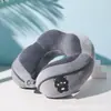 Almohada en forma de U Algodón PP Almohada para el cuello Adulto Estudiante Dormir Almohada Cervical Portátil Viaje de Larga Distancia Coche Almohada en forma de U Almohada Ninguna