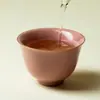 Taza de Té Ruyao con Esmalte Rosa Agrietado, Taza de Degustación de Juego de Té Kung Fu de Alta Gama, Taza de Uso Personal, Taza de Diosa