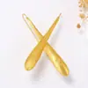Pendientes Largos con Gancho Geométricos Exagerados de Aleación de Gota de Agua Grandes, Estilo Minimalista Europeo y Americano Transfronterizo, Pendientes Versátiles de Alta Gama
