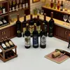 Decoração de Cena Miniatura de Garrafa de Vinho Simulada para Casa de Bonecas, Acessórios de Brinquedo de Comida DIY Atacado