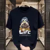 Camiseta de Verano para Hombre de Manga Corta Estampado Sencillo de Oso de Dibujos Animados Casual Versátil Cuello Redondo Top Juvenil Wish Amazon