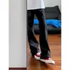 Jeans de Moda de Verano 2025 para Hombre Estilo Coreano Acampanados de Tiro Alto Color Sólido Estilo Pareja Jeans de Corte Ajustado