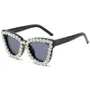 Óculos de sol com pedras de strass personalizados de novo estilo 2021 Óculos de sol vintage para fotografia de rua europeia e americana óculos de sol da moda ins para homens e mulheres transfronteiriços