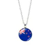Copa del Mundo de Comercio Exterior 32 Países Collar con Bandera Colgante de Balón de Fútbol Collar para Hombres y Mujeres Cadena para Suéter Joyería Venta al por Mayor