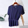 Playera Holgada de Manga Corta para Hombre Verano Delgada Malla Transpirable Talla Grande Traje de Camiseta de Seda de Hielo Manga Corta Secado Rápido Ropa de Hombre a la Moda
