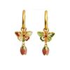 Pendientes originales nuevos de estilo chino con forma de mariposa, tulipán, gota de aceite, estilo nacional nicho de gran sentido para mujer.