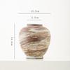 Vaso de Cerâmica para Flores Secas Shumen Mottled Retro Estilo Wabi-Sabi para Sala de Estar Design Clássico Arranjo de Flores Ornamentos Decorativos