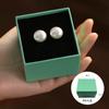 Elegantes Aretes de Perlas para Mujer, Aretes de Alta Gama Diseño Nuevo 2025 Aretes de Aguja de Plata 925